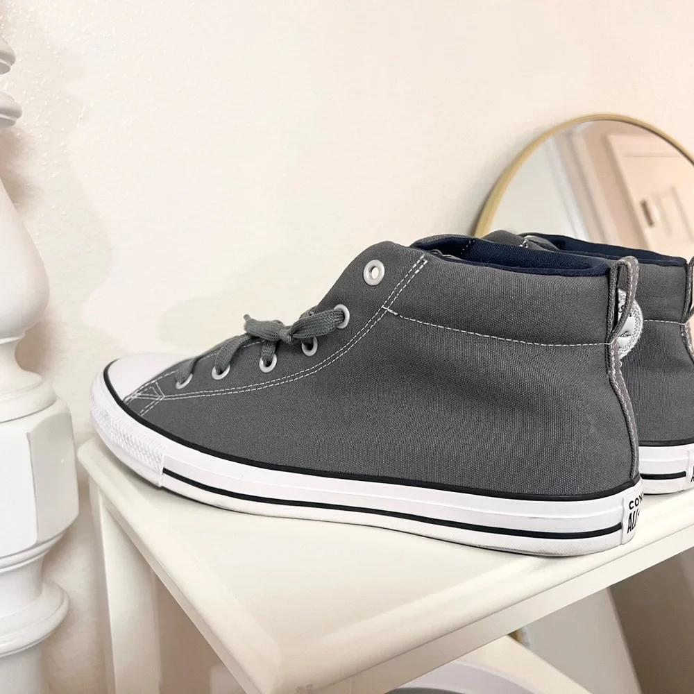 CONVERSE CHUCK TAYLOR ALL STAR GRAY SNEAKERS - Picture 7 of 13